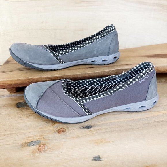 Columbia PFG Womens Shoes Gray Ballet Style Fishing 7‎ - Picture 1 of 8